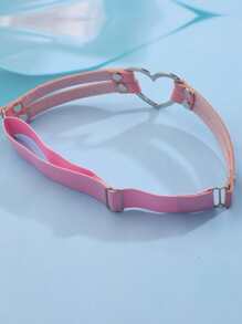 ROMWE 1入組女士愛心裝飾甜美風吊襪腰帶 - 粉色 - 查看 3
