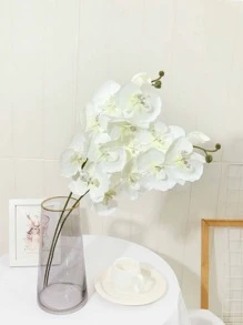 1入組滌綸人造花多用途人造花派對婚禮裝飾 - 白色 - 查看 1