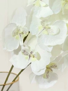 1入組滌綸人造花多用途人造花派對婚禮裝飾 - 白色 - 查看 4