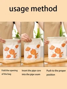 6pcs Clear Food Sealing Clip, Minimalist Fresh-Keeping Clamp Sealer For Kitchen - White - View 3