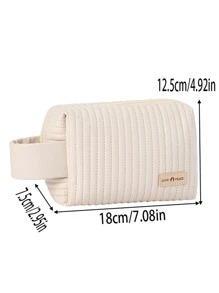 1入組便攜洗漱包 - 米色 - 查看 2