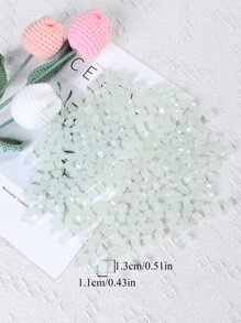 300 viên sỏi trang trí Polyresin, Đá trang trí tối giản phát sáng trong bóng tối cho sân vườn - trắng - Xem 4