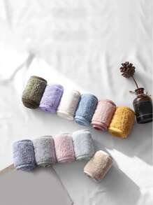 1pc Plain Bath Headband - Khaki - View 3