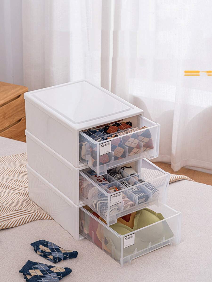 1 hộp đựng đồ lót PP, hộp đựng đồ lót tất hiện đại dùng để trang trí nhà cửa, trang trí mùa thu, trang trí lễ hội, trang trí phòng, trang trí nhà cửa, trang trí mùa thu, trang trí phòng ngủ - trắng - Xem 1