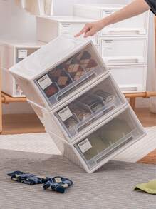 1 hộp đựng đồ lót PP, hộp đựng đồ lót tất hiện đại dùng để trang trí nhà cửa, trang trí mùa thu, trang trí lễ hội, trang trí phòng, trang trí nhà cửa, trang trí mùa thu, trang trí phòng ngủ - trắng - Xem 8