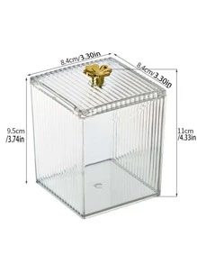 1入組透明辦公桌收納盒 - 無色 - 查看 2