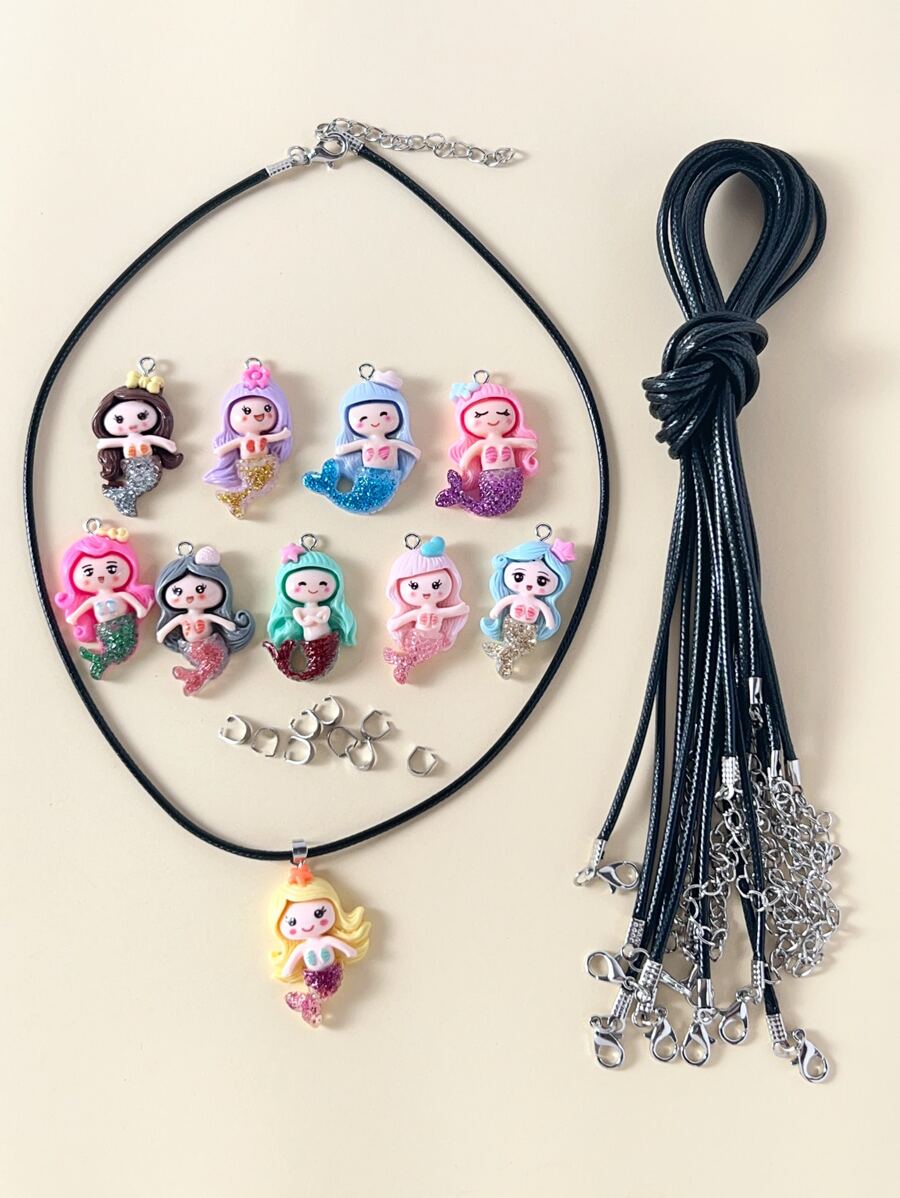 1 bộ Phụ kiện trang sức DIY thiết kế nàng tiên cá ngẫu nhiên - Nhiều màu - Xem 1