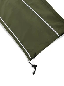 Claim Dot Quần Nam Dây kéo Túi màu trơn Đường phố - xanh quân đội - Xem 5