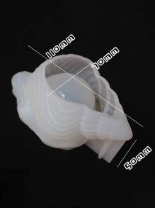 1 Khuôn Silicon, Khuôn Silicon Thiết Kế Vỏ Ốc Xà Cừ Sáng Tạo Cho Gia Đình - trắng - Xem 3