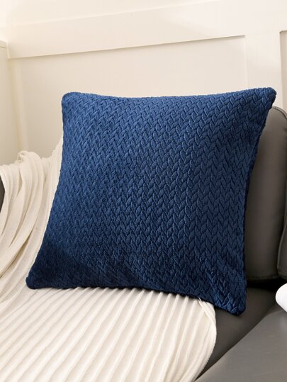 1入組麥穗圖案靠墊套無填充物現代絨布家用抱枕套