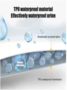 花卉和植物印花防水白色床單三件套