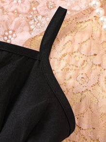 Rochie solidă pentru bebeluși și jachetă cu guler cascadă - Multicolor - Vizualizare 5
