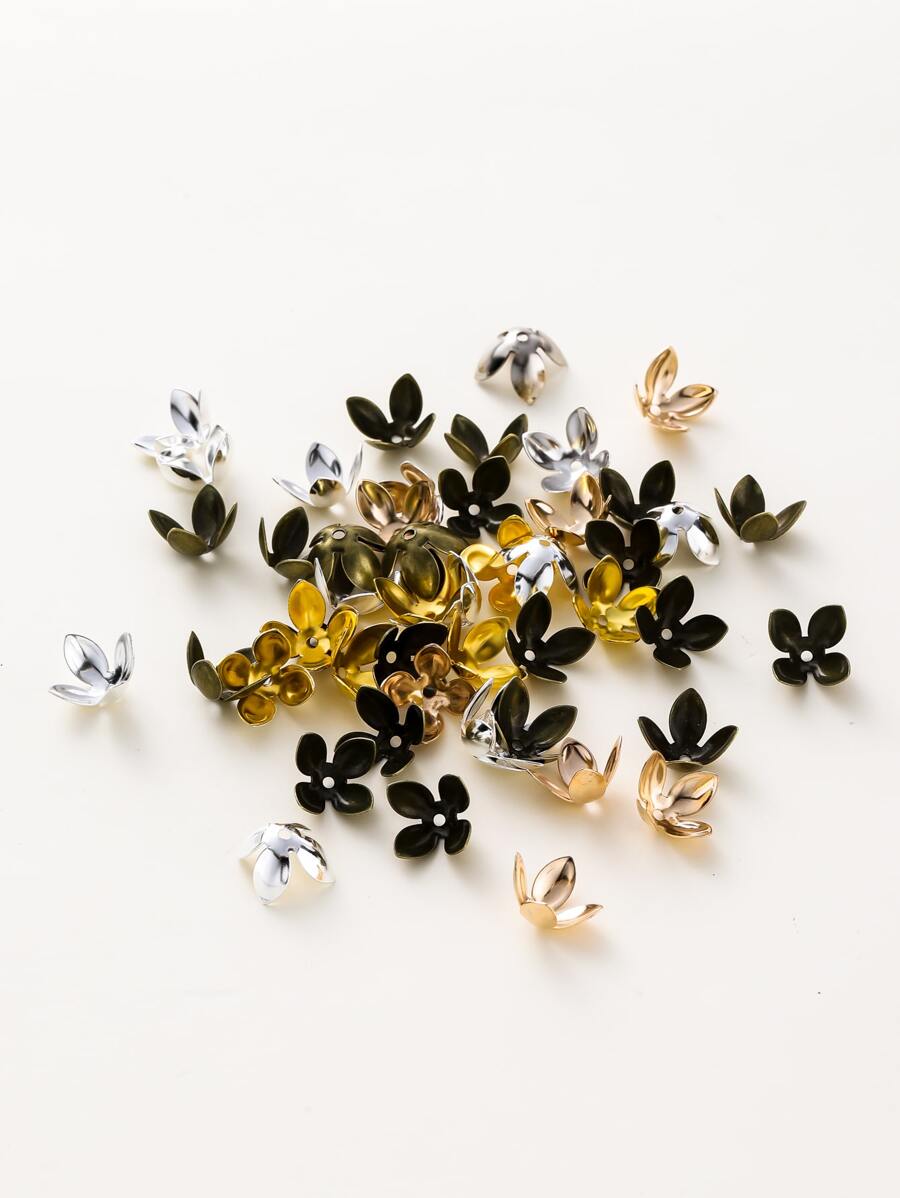50 cái / bộ Mũ hạt thiết kế hoa để làm đồ trang sức - Nhiều màu - Xem 1