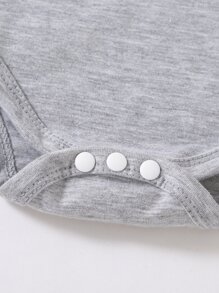 Baby Cartoon Graphic Footed Sleepwear Set - Multicolor - View 6