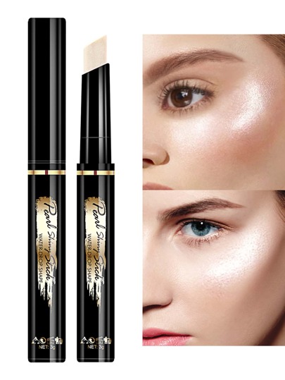 1pc Long-Wearing Metallic Stick Highlighter