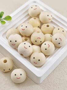 20pcs/set Cartoon Graphic DIY Bead - White - View 1