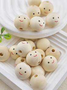 20pcs/set Cartoon Graphic DIY Bead - White - View 2