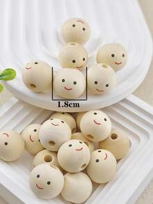 20pcs/set Cartoon Graphic DIY Bead - White - View 3