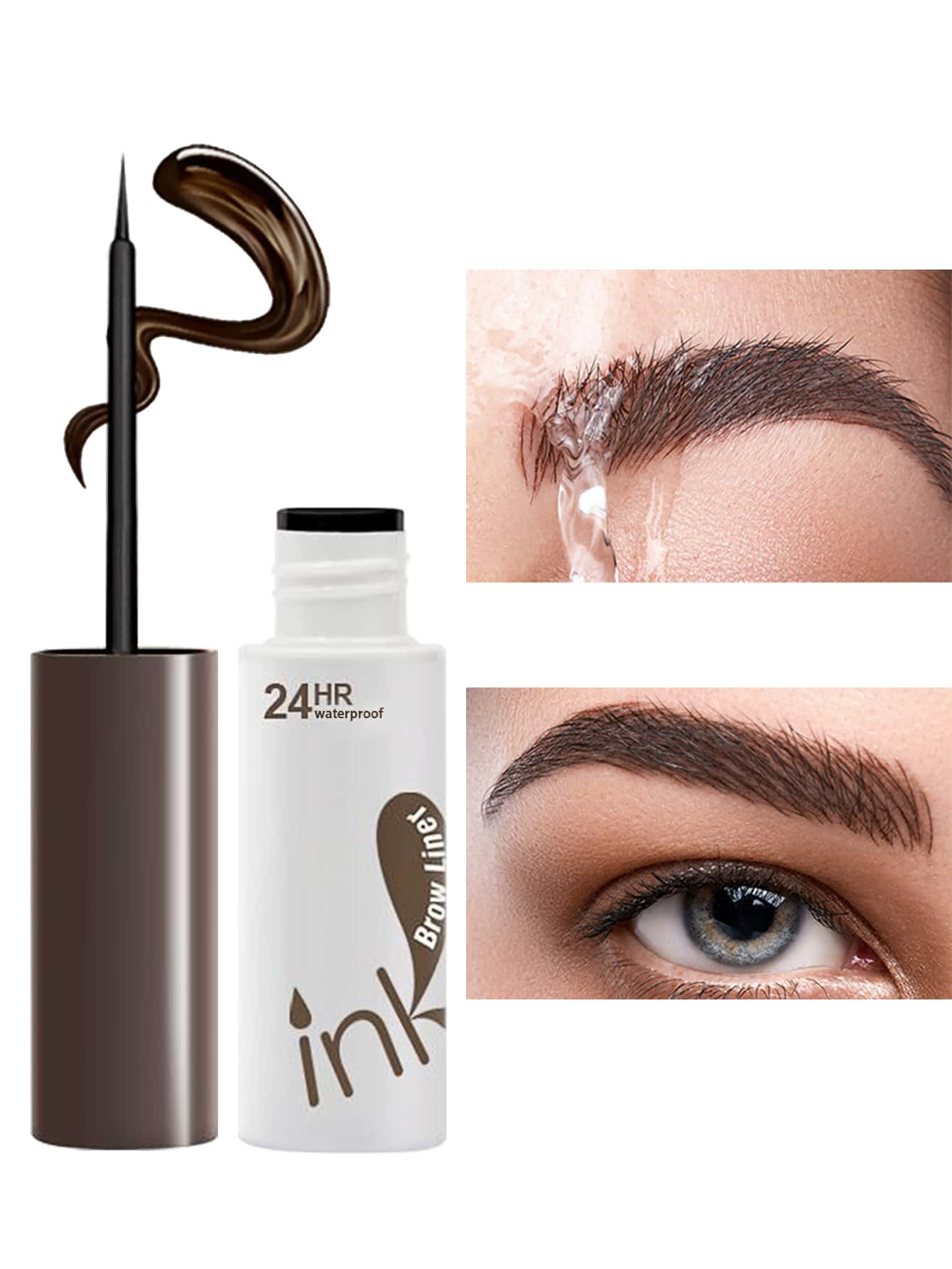 1入組持久防水液體眉毛 - 棕色 - 查看 1