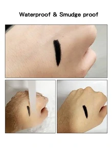 آيلاينر يدوم طويلا ضد للماء ليس من السهل إزالة ماكياج غير لامع - الأسود - مشاهدة 5