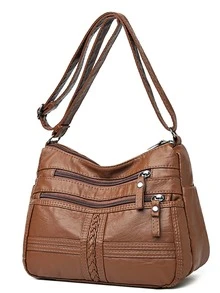 Túi Crossbody Nữ Sọc ca rô - màu nâu - Xem 6