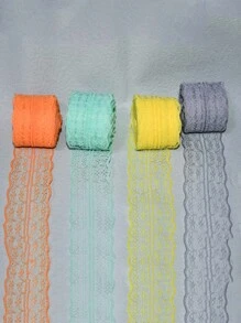 1pc Green DIY Webbing Lace, Modern Polyester DIY Webbing Lace For Home - Cadet Blue - View 3