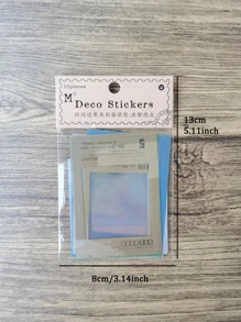 15入組混合圖案現代幾何框架印花貼花適用於學校