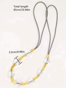 1 abrazadera de cortina de PMMA, correa de cortina de decoración de cuentas moderna para el hogar - Gris - Ver 3