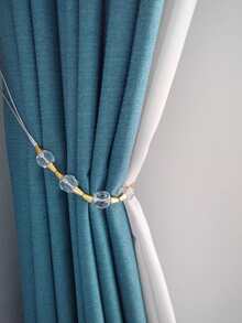 1 abrazadera de cortina de PMMA, correa de cortina de decoración de cuentas moderna para el hogar - Gris - Ver 4