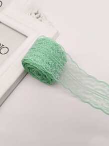 1pc Green DIY Webbing Lace, Modern Polyester DIY Webbing Lace For Home - Cadet Blue - View 1