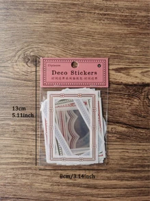 15入組框架设计現代幾何框架印花貼花適用於學校 - 彩色 - 查看 4