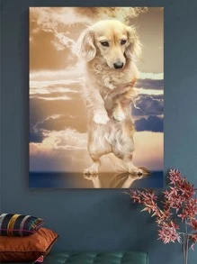 小狗樣式DIY無框鑽石畫 - 彩色 - 查看 1