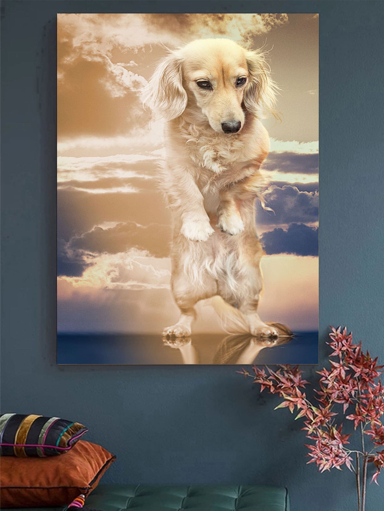 小狗樣式DIY無框鑽石畫 - 彩色 - 查看 1