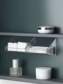 1入組透明壁掛式儲物架 - 無色 - 查看 1