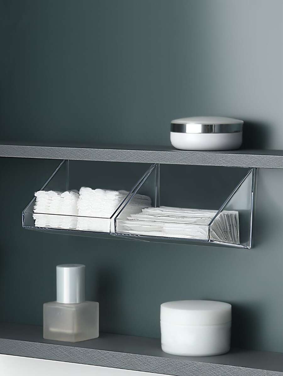 1入組透明壁掛式儲物架 - 無色 - 查看 1