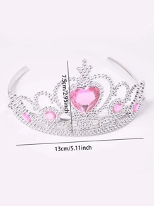 1 Kim Cương Giả Thái Thiết Kế Đảng Đạo Cụ-Dây Đeo Đầu, nhựa Hiện Đại Đầm Đầu Đảng Hình Chống Đỡ Cho Đảng - Hồng - Xem 2