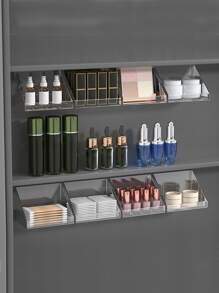 1入組透明壁掛式儲物架 - 無色 - 查看 4