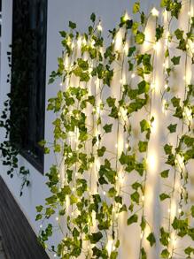 1buc 2.3M/5M/10M Iedera Artificială Alpinism Creeper Vine Decorativ String Lumini Pentru Nunți și Festivaluri - Galben - Vizualizare 2