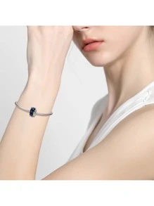 1PC Đá Cubic Zirconia Trang Trí Hạt DIY Bạc - Bạc - Xem 3