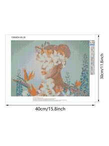 1set PMMA DIY Diamond Unframed Painting, Modern Figure Graphic DIY Diamond Unframed Painting For Home - Multicolor - View 5