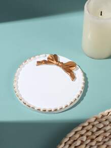 1pc ABS Candle Holder, Modern Bow Decor Candle Holder For Home - Multicolor - View 2