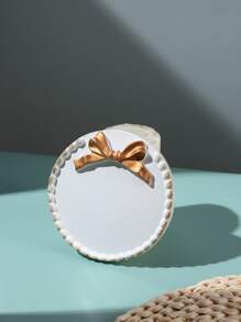 1pc ABS Candle Holder, Modern Bow Decor Candle Holder For Home - Multicolor - View 4