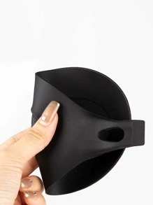 1入組套矽膠勺托廚房用極簡主義黑色勺托 - 黑色 - 查看 2