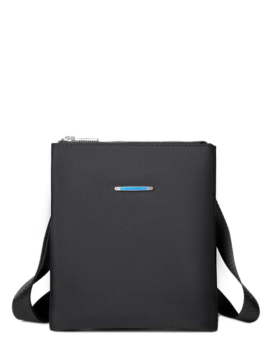 迷你方包金屬裝飾極簡 - 黑色 - 查看 1