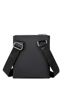 迷你方包金屬裝飾極簡 - 黑色 - 查看 2