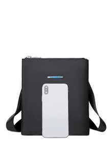 迷你方包金屬裝飾極簡 - 黑色 - 查看 3