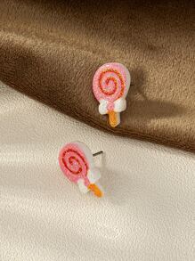 棒棒糖耳釘 - 彩色 - 查看 4