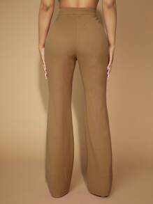 SHEIN SXY Commute Minimalist Office Old Money Simple Sexy And Elegant Black And White Polka Dot Women's Pants