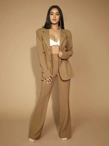 SHEIN SXY Commute Minimalist Office Old Money Simple Sexy And Elegant Black And White Polka Dot Women's Pants