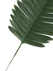 3入組塑料人造植物現代人造樹葉適合家庭派對 - 墨綠色 - 查看 3